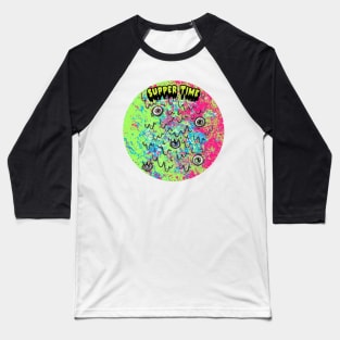 Supper Time Graphic Baseball T-Shirt